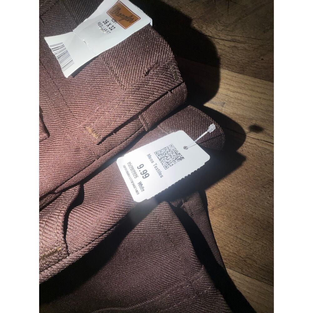 Wrangler wracher men’s New brown dress pants - Picture 5 of 16